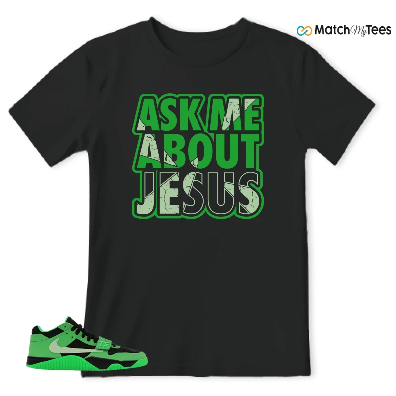 NIKE AIR JORDAN JUMPMAN JACK TR GREEN SPARK SNEAKER Matching Tees t-shirt