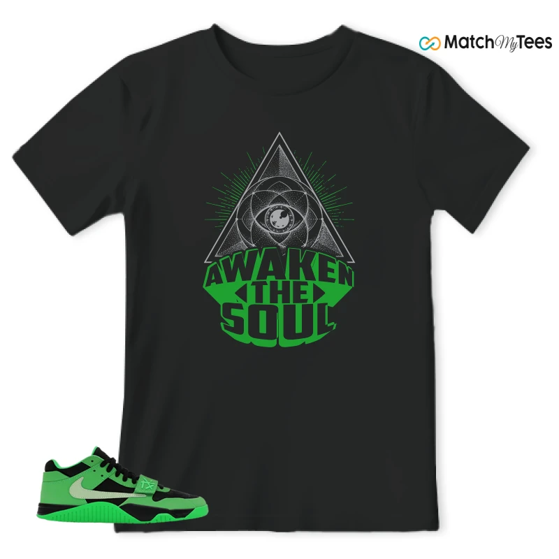 NIKE AIR JORDAN JUMPMAN JACK TR GREEN SPARK SNEAKER Matching Tees t-shirt