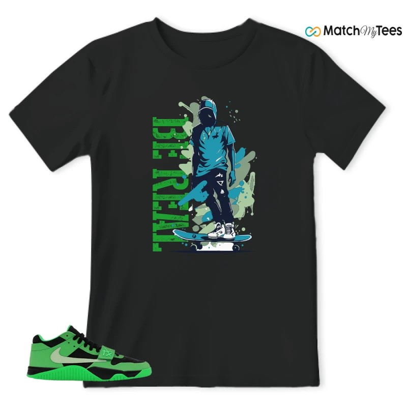 NIKE AIR JORDAN JUMPMAN JACK TR GREEN SPARK SNEAKER Matching Tees t-shirt