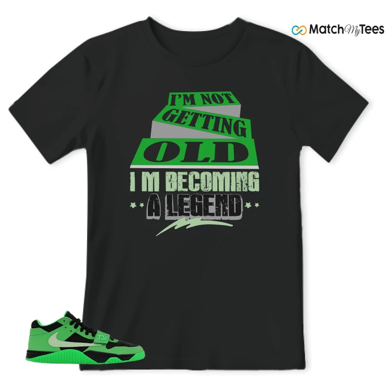 NIKE AIR JORDAN JUMPMAN JACK TR GREEN SPARK SNEAKER Matching Tees t-shirt