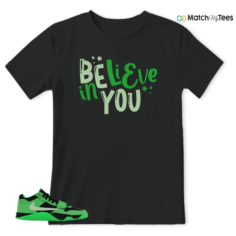 NIKE AIR JORDAN JUMPMAN JACK TR GREEN SPARK SNEAKER Matching Tees t-shirt