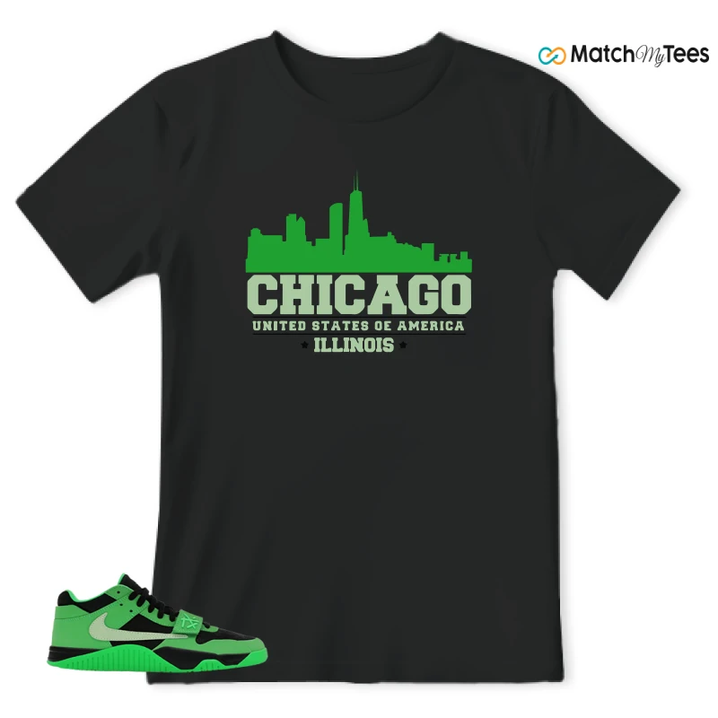 NIKE AIR JORDAN JUMPMAN JACK TR GREEN SPARK SNEAKER Matching Tees t-shirt