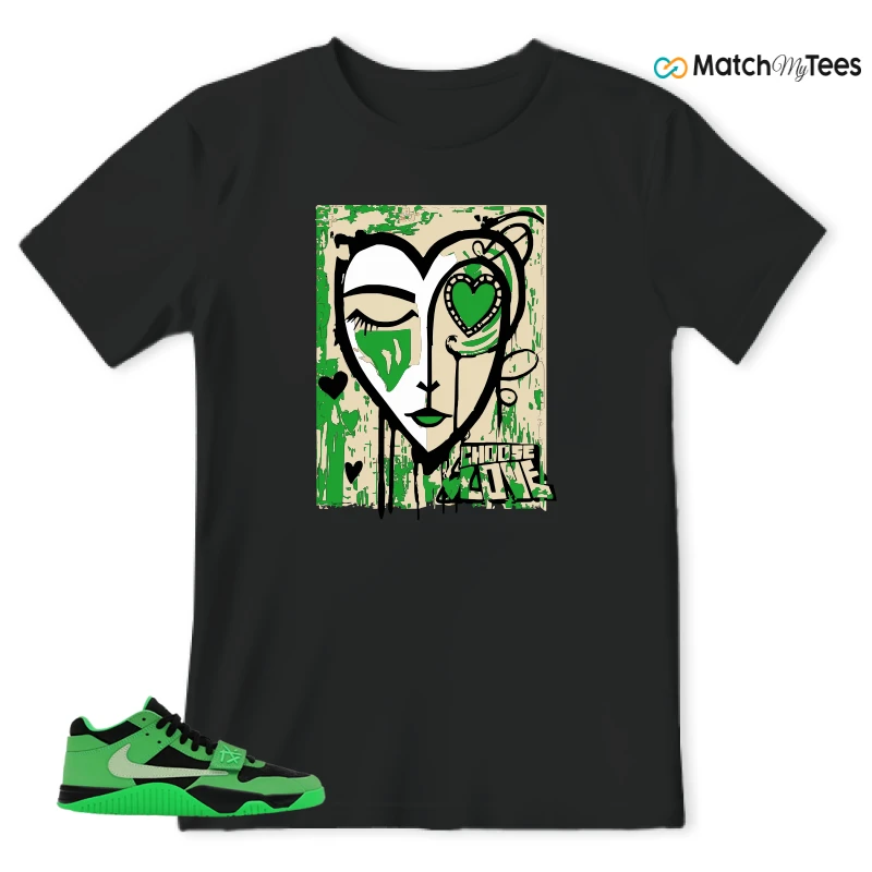 NIKE AIR JORDAN JUMPMAN JACK TR GREEN SPARK SNEAKER Matching Tees t-shirt