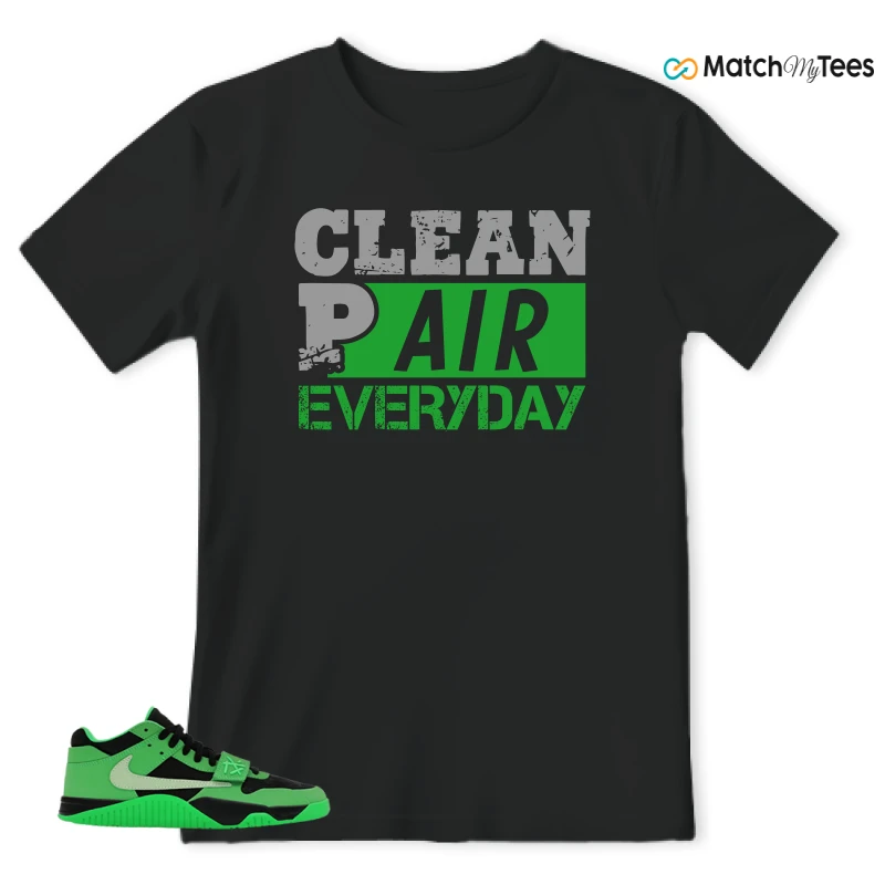 NIKE AIR JORDAN JUMPMAN JACK TR GREEN SPARK SNEAKER Matching Tees t-shirt