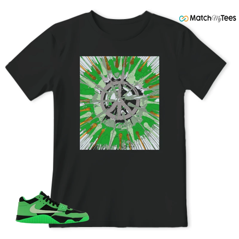 NIKE AIR JORDAN JUMPMAN JACK TR GREEN SPARK SNEAKER Matching Tees t-shirt