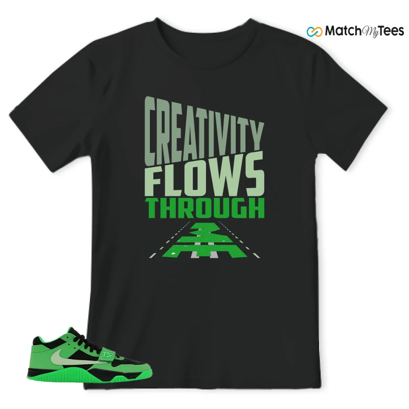 NIKE AIR JORDAN JUMPMAN JACK TR GREEN SPARK SNEAKER Matching Tees t-shirt