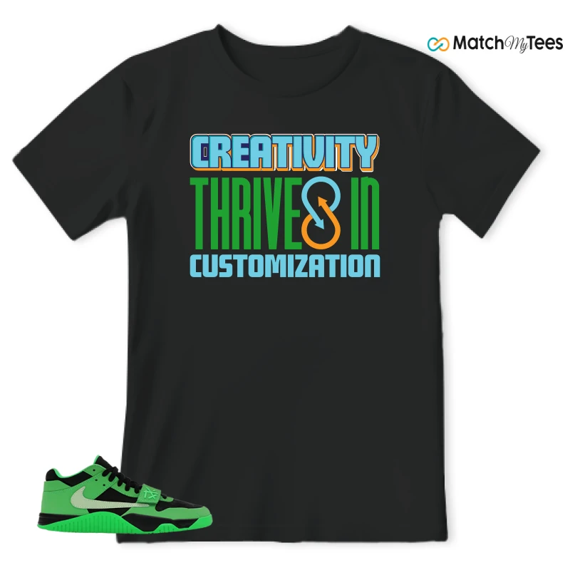 NIKE AIR JORDAN JUMPMAN JACK TR GREEN SPARK SNEAKER Matching Tees t-shirt
