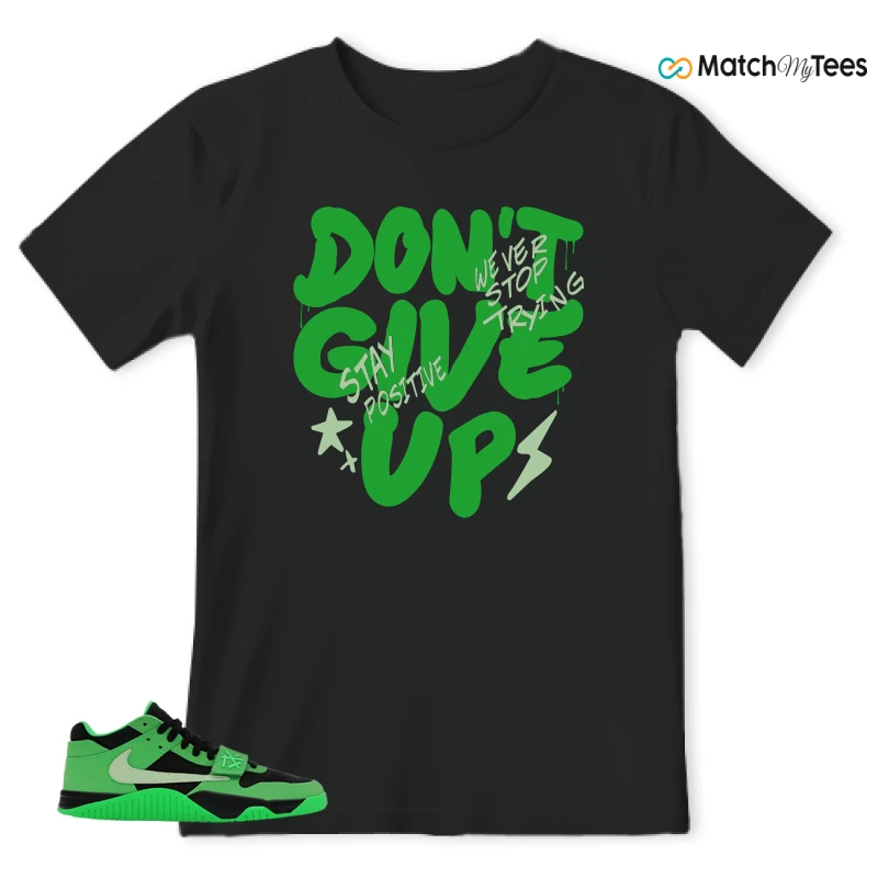 NIKE AIR JORDAN JUMPMAN JACK TR GREEN SPARK SNEAKER Matching Tees t-shirt