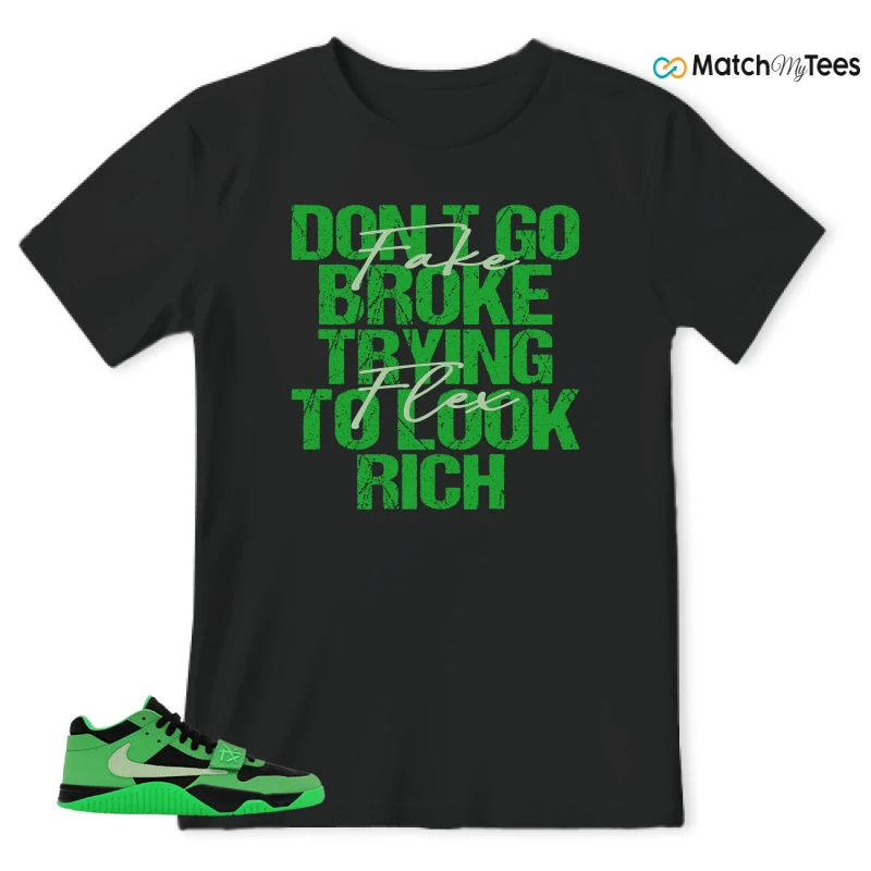 NIKE AIR JORDAN JUMPMAN JACK TR GREEN SPARK SNEAKER Matching Tees t-shirt