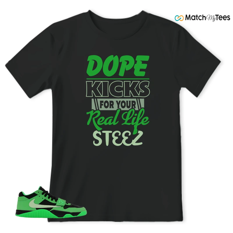 NIKE AIR JORDAN JUMPMAN JACK TR GREEN SPARK SNEAKER Matching Tees t-shirt