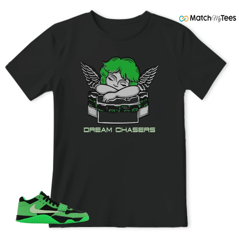 NIKE AIR JORDAN JUMPMAN JACK TR GREEN SPARK SNEAKER Matching Tees t-shirt