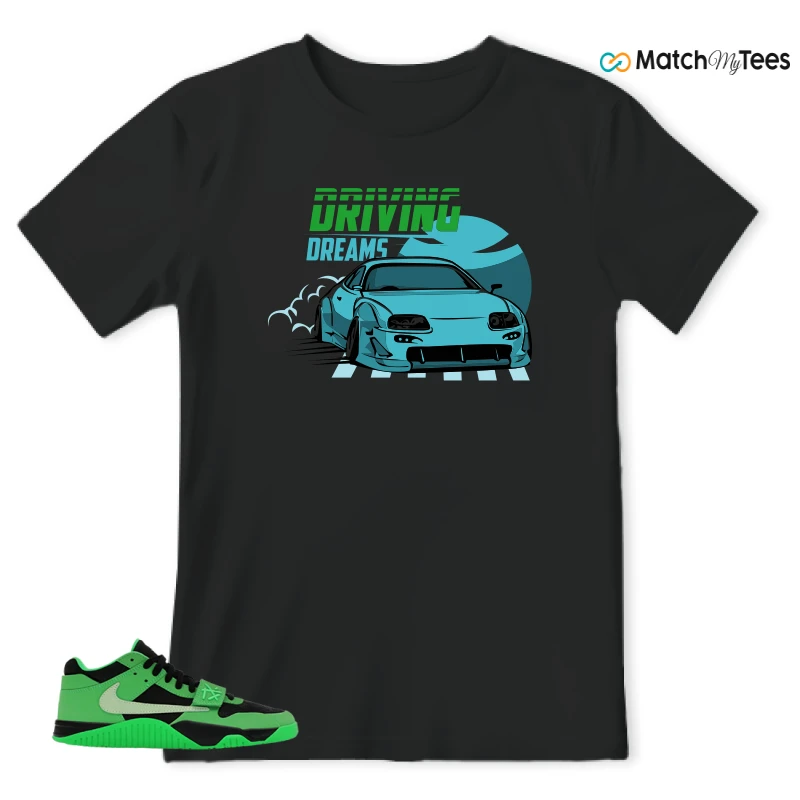 NIKE AIR JORDAN JUMPMAN JACK TR GREEN SPARK SNEAKER Matching Tees t-shirt