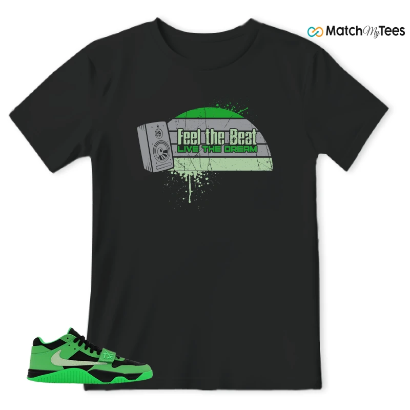 NIKE AIR JORDAN JUMPMAN JACK TR GREEN SPARK SNEAKER Matching Tees t-shirt