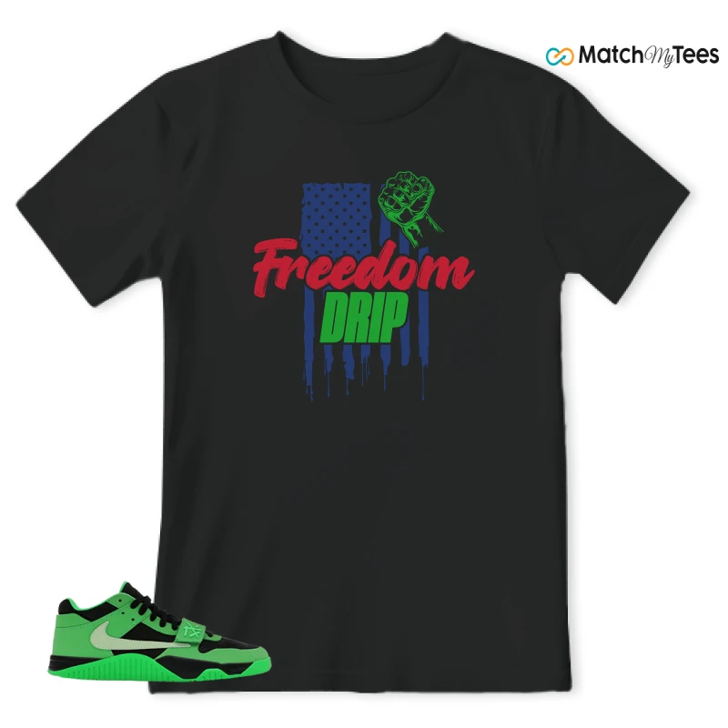 NIKE AIR JORDAN JUMPMAN JACK TR GREEN SPARK SNEAKER Matching Tees t-shirt