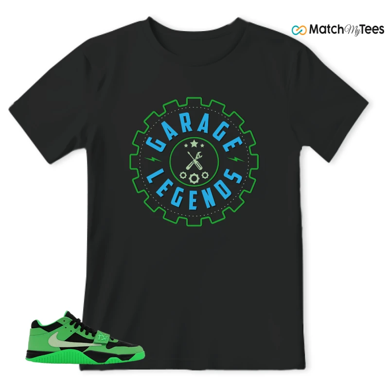 NIKE AIR JORDAN JUMPMAN JACK TR GREEN SPARK SNEAKER Matching Tees t-shirt