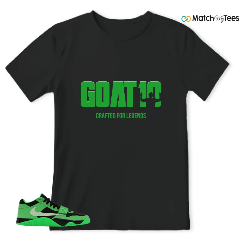 NIKE AIR JORDAN JUMPMAN JACK TR GREEN SPARK SNEAKER/GREEN SPARK/VAPOR GREEN/BLACK matching T-shirt