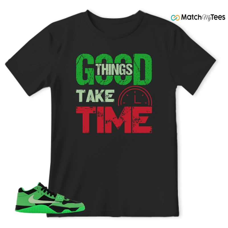 NIKE AIR JORDAN JUMPMAN JACK TR GREEN SPARK SNEAKER Matching Tees t-shirt