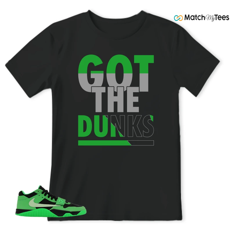 NIKE AIR JORDAN JUMPMAN JACK TR GREEN SPARK SNEAKER Matching Tees t-shirt