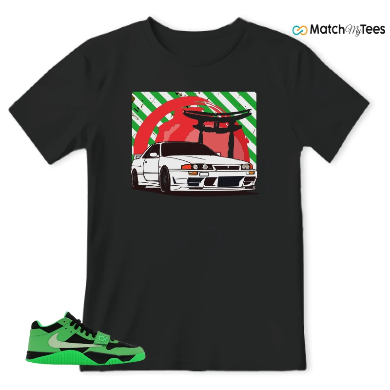 NIKE AIR JORDAN JUMPMAN JACK TR GREEN SPARK SNEAKER Matching Tees t-shirt