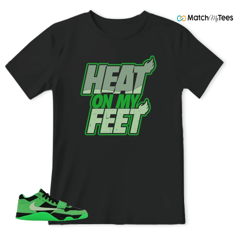 NIKE AIR JORDAN JUMPMAN JACK TR GREEN SPARK SNEAKER Matching Tees t-shirt