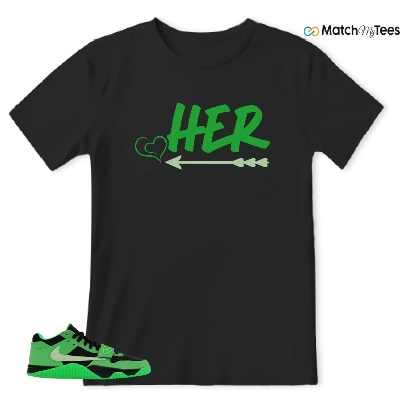 NIKE AIR JORDAN JUMPMAN JACK TR GREEN SPARK SNEAKER Matching Tees t-shirt