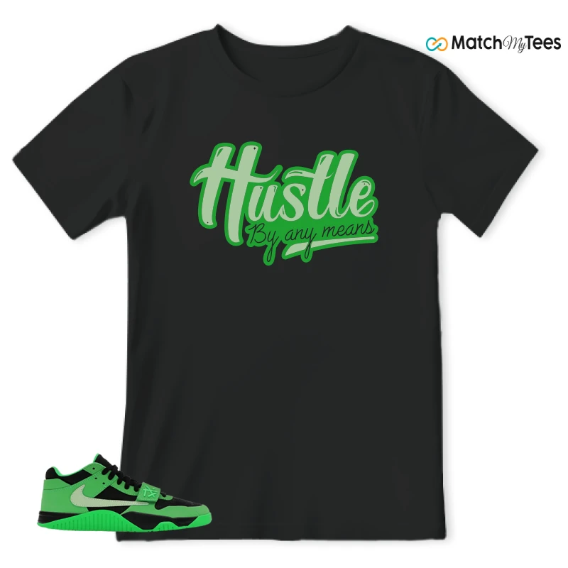 NIKE AIR JORDAN JUMPMAN JACK TR GREEN SPARK SNEAKER Matching Tees t-shirt