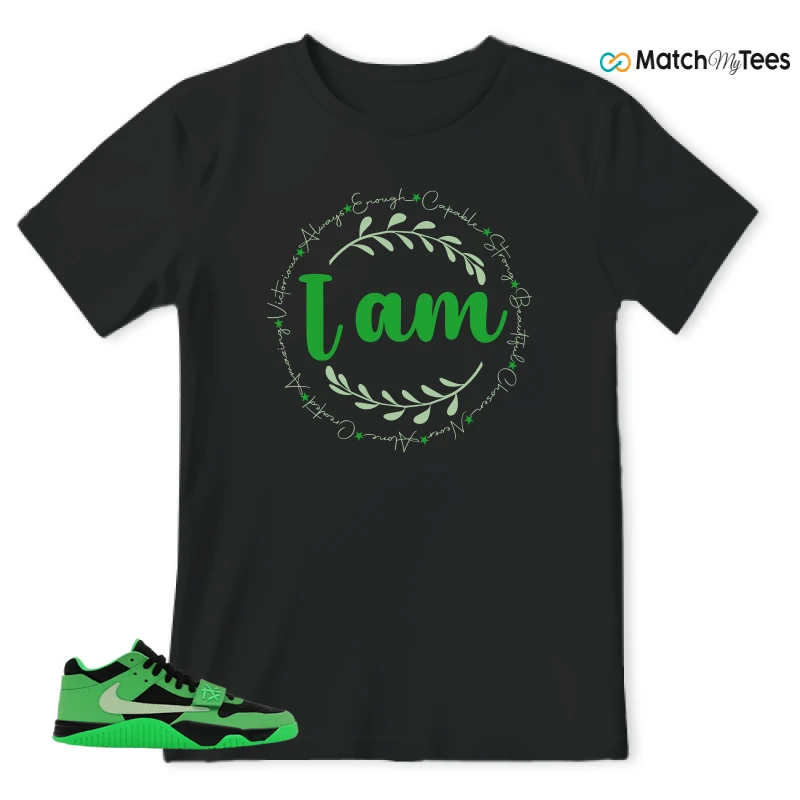NIKE AIR JORDAN JUMPMAN JACK TR GREEN SPARK SNEAKER Matching Tees t-shirt