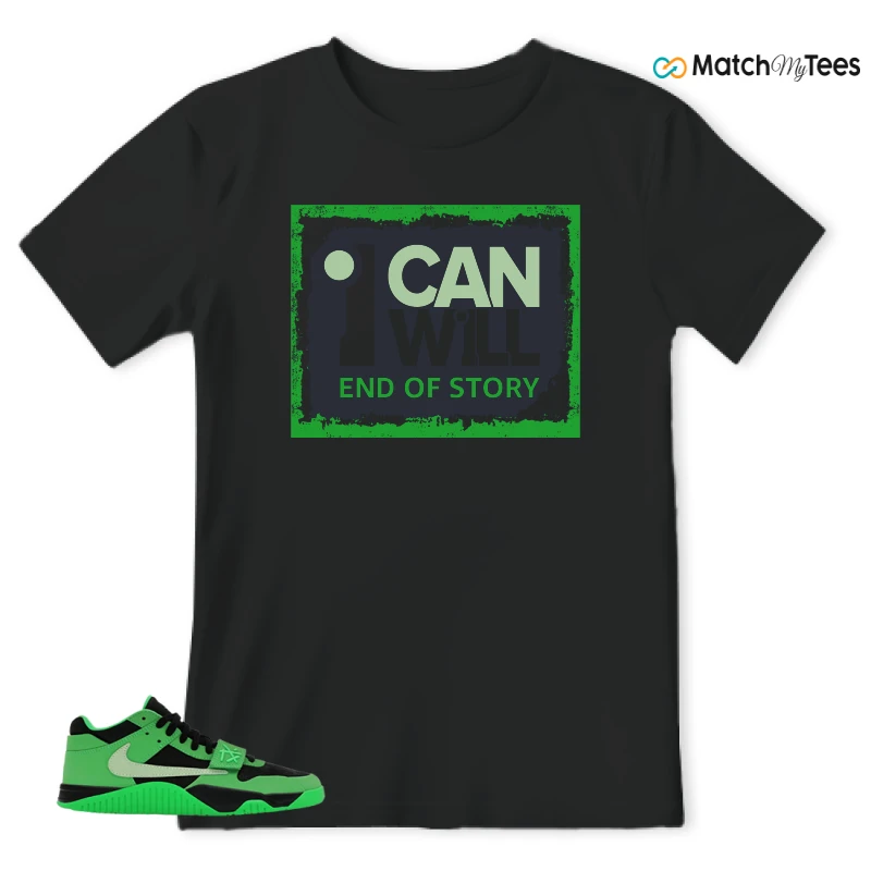 NIKE AIR JORDAN JUMPMAN JACK TR GREEN SPARK SNEAKER Matching Tees t-shirt