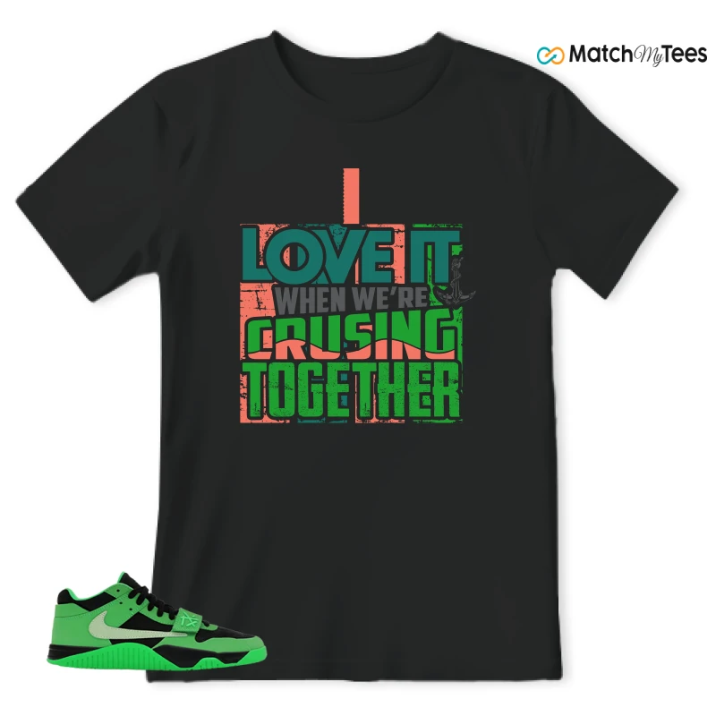 NIKE AIR JORDAN JUMPMAN JACK TR GREEN SPARK SNEAKER Matching Tees t-shirt