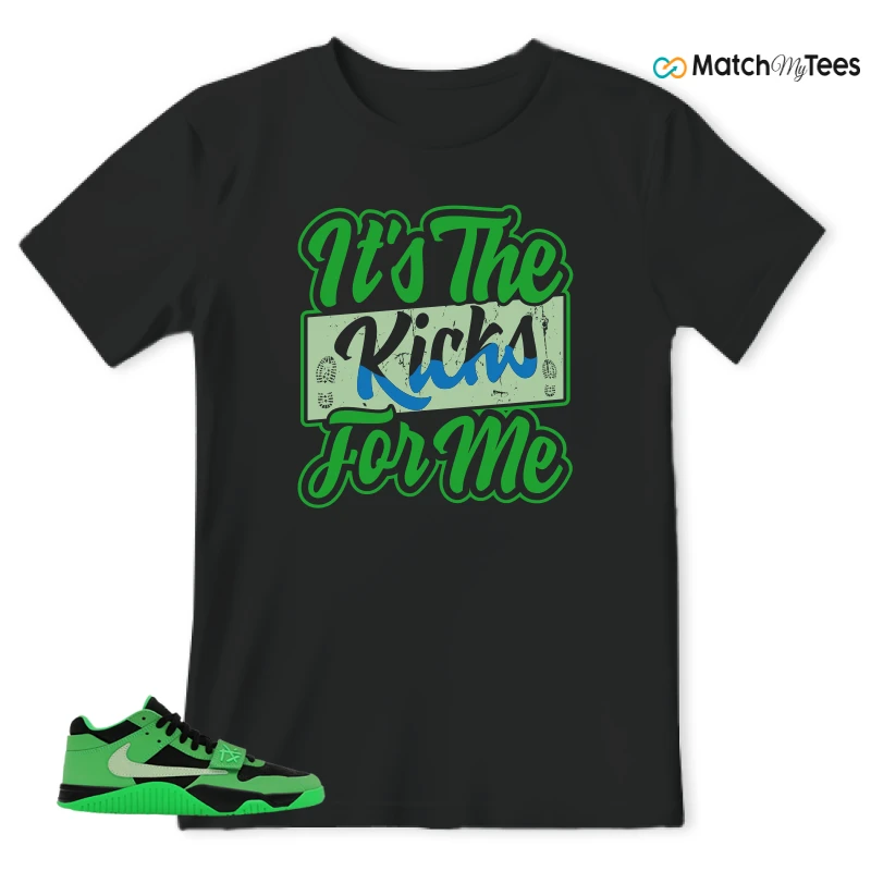 NIKE AIR JORDAN JUMPMAN JACK TR GREEN SPARK SNEAKER Matching Tees t-shirt