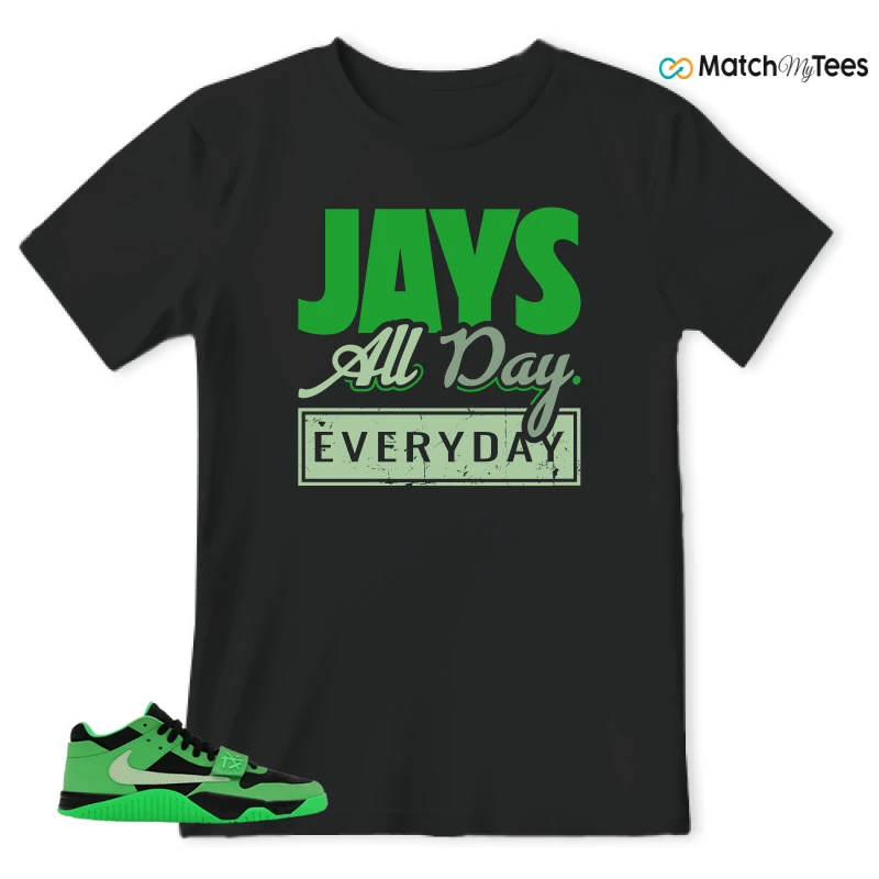 NIKE AIR JORDAN JUMPMAN JACK TR GREEN SPARK SNEAKER Matching Tees t-shirt