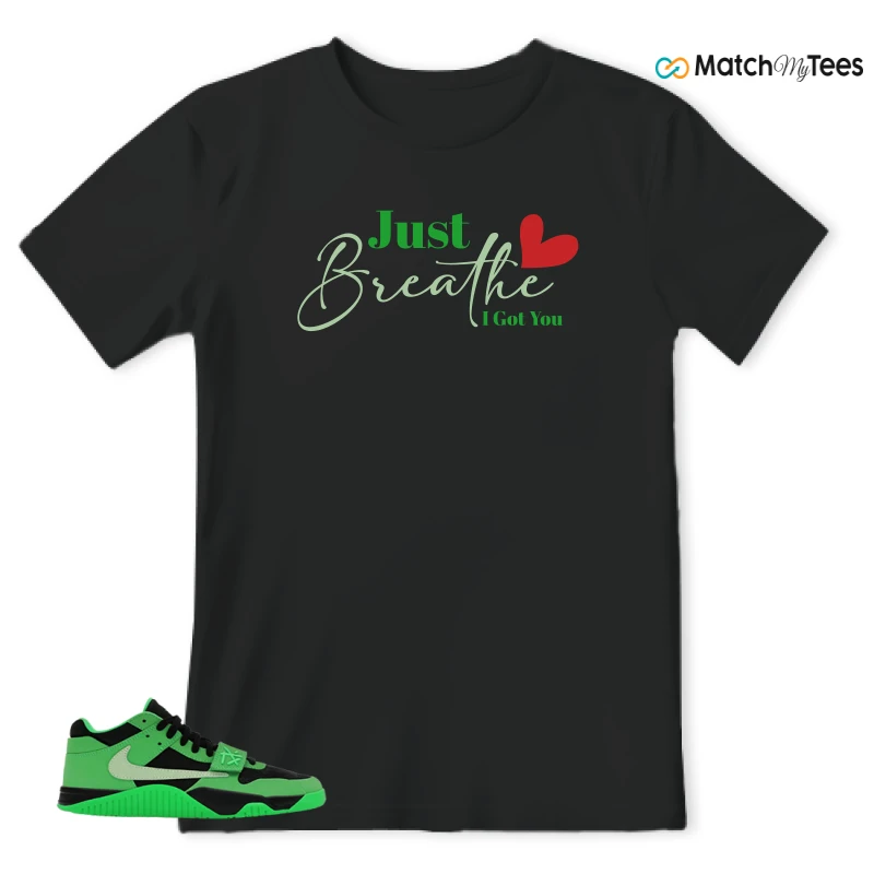 NIKE AIR JORDAN JUMPMAN JACK TR GREEN SPARK SNEAKER Matching Tees t-shirt