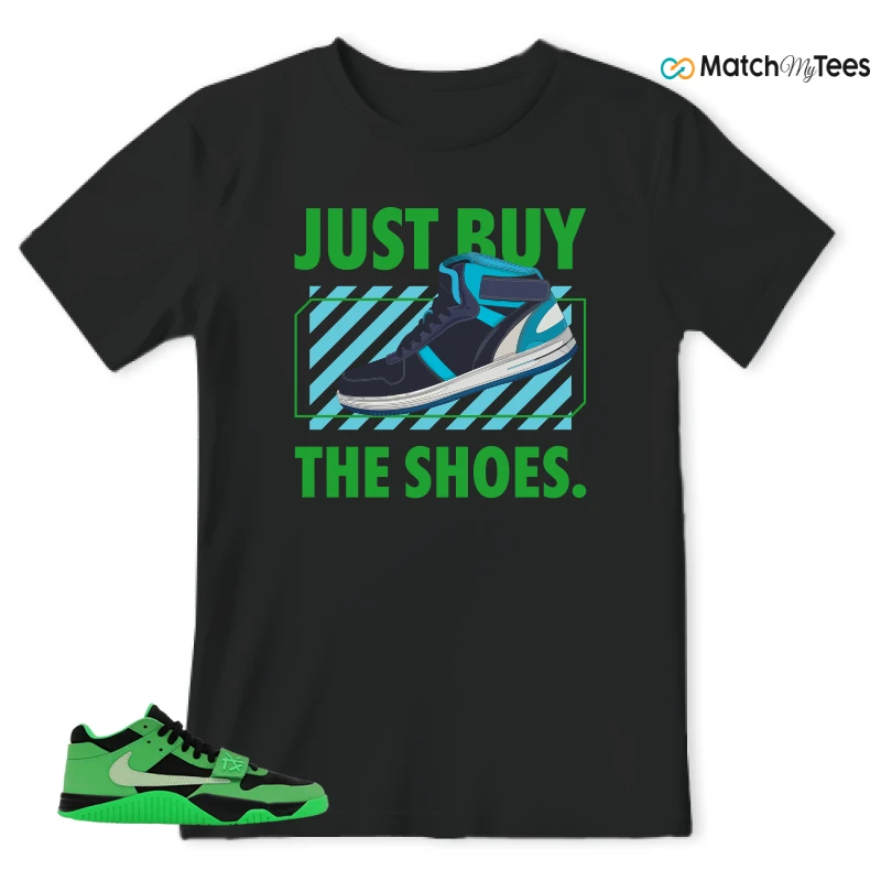 NIKE AIR JORDAN JUMPMAN JACK TR GREEN SPARK SNEAKER Matching Tees t-shirt