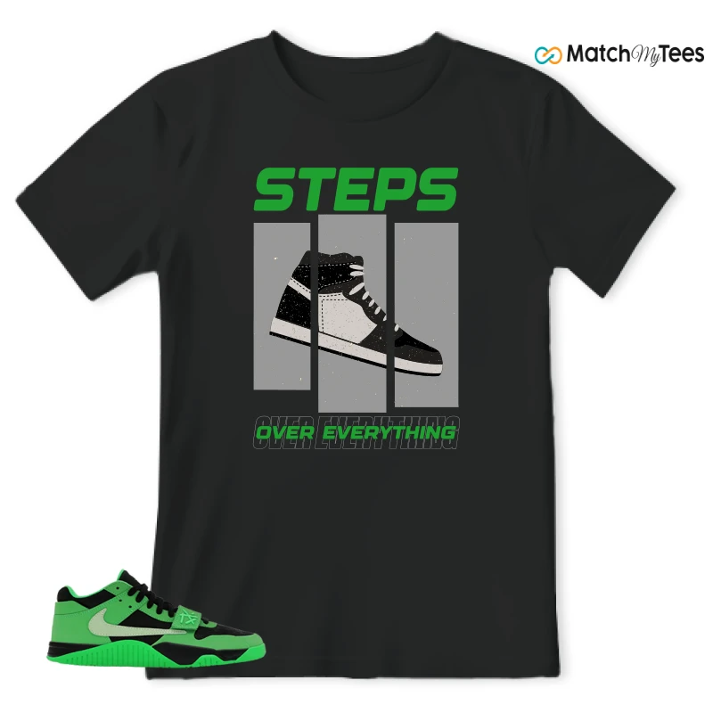 NIKE AIR JORDAN JUMPMAN JACK TR GREEN SPARK SNEAKER Matching Tees t-shirt