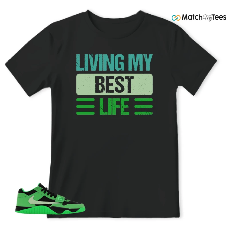 NIKE AIR JORDAN JUMPMAN JACK TR GREEN SPARK SNEAKER Matching Tees t-shirt