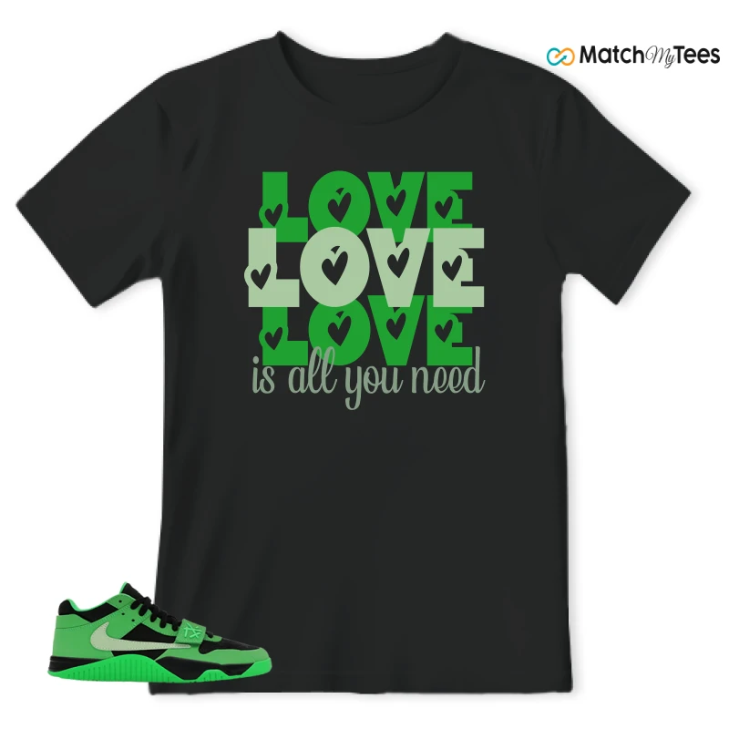 NIKE AIR JORDAN JUMPMAN JACK TR GREEN SPARK SNEAKER Matching Tees t-shirt