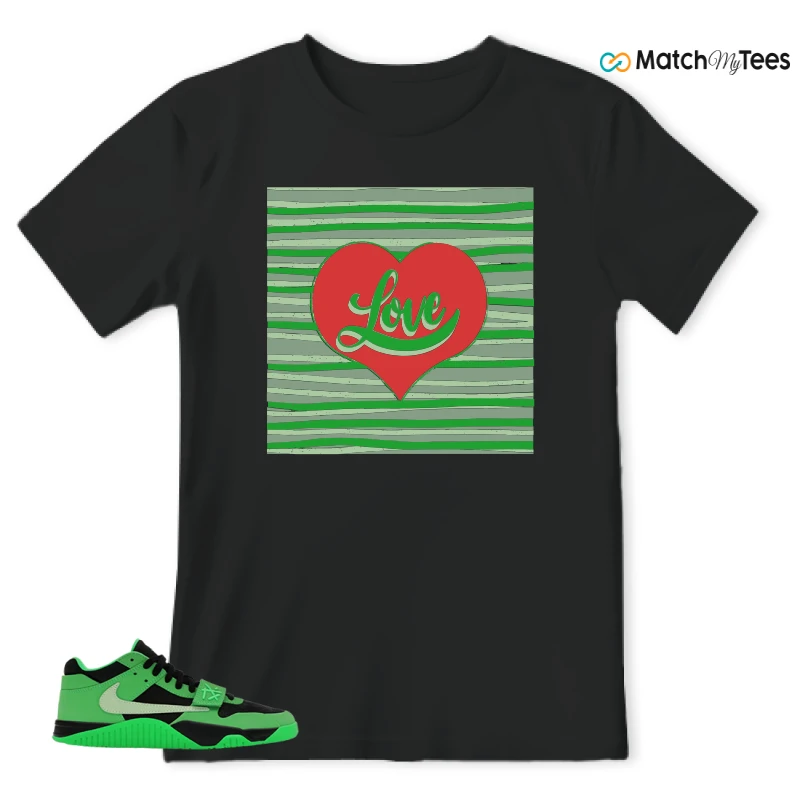 NIKE AIR JORDAN JUMPMAN JACK TR GREEN SPARK SNEAKER Matching Tees t-shirt