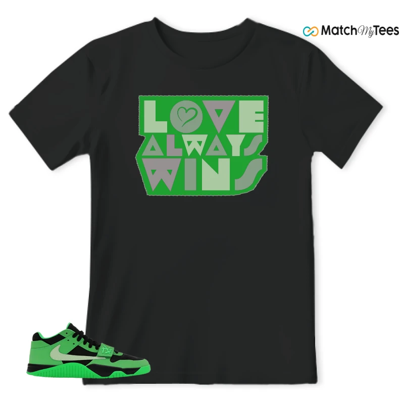 NIKE AIR JORDAN JUMPMAN JACK TR GREEN SPARK SNEAKER Matching Tees t-shirt