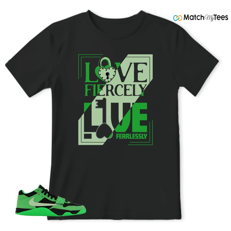 NIKE AIR JORDAN JUMPMAN JACK TR GREEN SPARK SNEAKER Matching Tees t-shirt