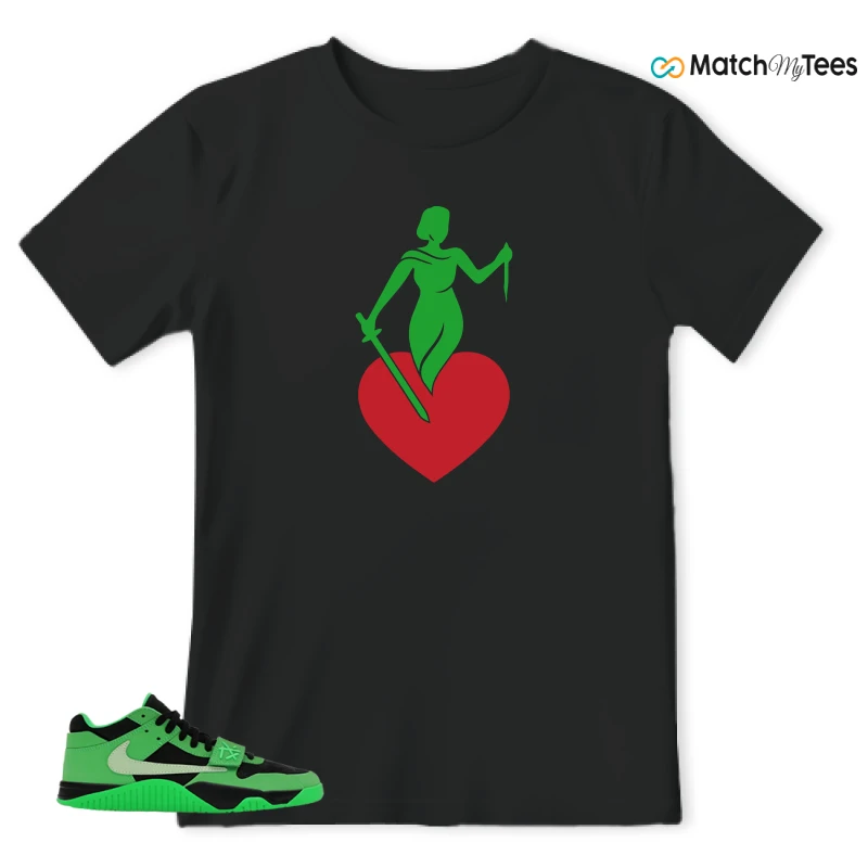 NIKE AIR JORDAN JUMPMAN JACK TR GREEN SPARK SNEAKER Matching Tees t-shirt