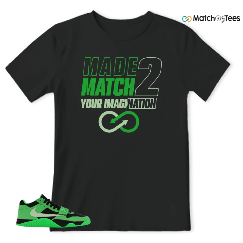 NIKE AIR JORDAN JUMPMAN JACK TR GREEN SPARK SNEAKER Matching Tees t-shirt