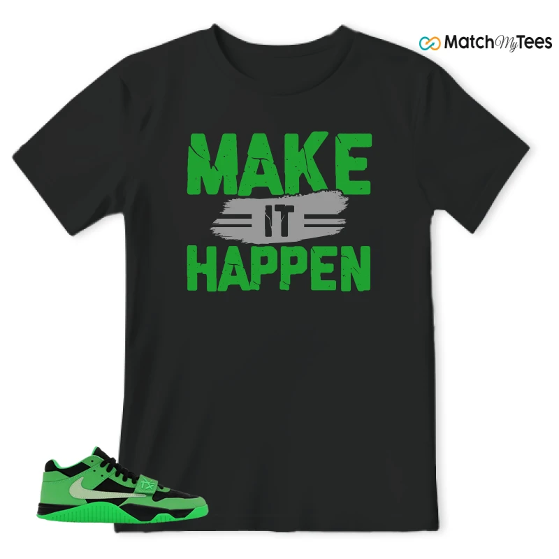 NIKE AIR JORDAN JUMPMAN JACK TR GREEN SPARK SNEAKER Matching Tees t-shirt