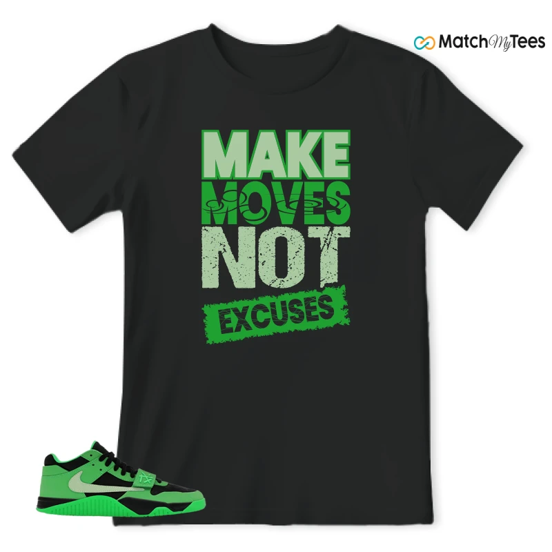 NIKE AIR JORDAN JUMPMAN JACK TR GREEN SPARK SNEAKER Matching Tees t-shirt