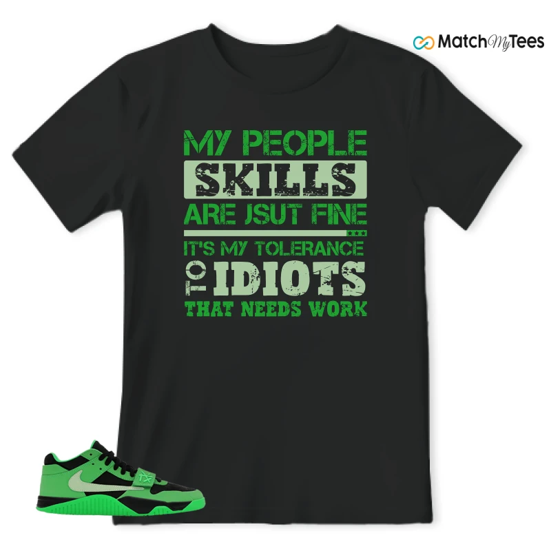 NIKE AIR JORDAN JUMPMAN JACK TR GREEN SPARK SNEAKER Matching Tees t-shirt