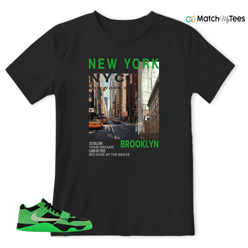 NIKE AIR JORDAN JUMPMAN JACK TR GREEN SPARK SNEAKER Matching Tees t-shirt