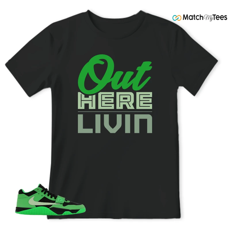 NIKE AIR JORDAN JUMPMAN JACK TR GREEN SPARK SNEAKER Matching Tees t-shirt