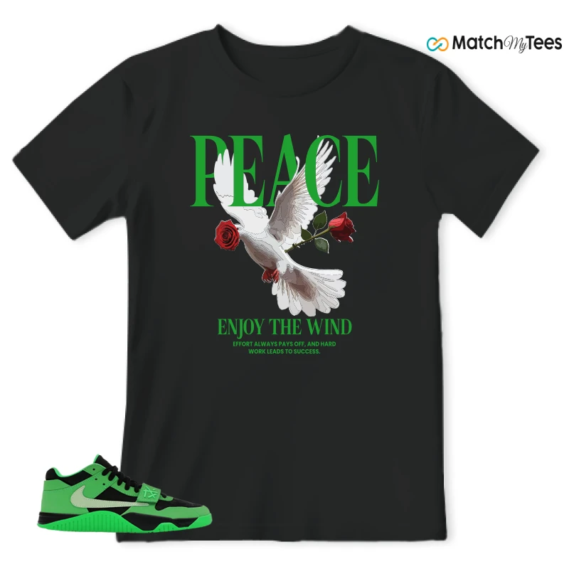 NIKE AIR JORDAN JUMPMAN JACK TR GREEN SPARK SNEAKER Matching Tees t-shirt