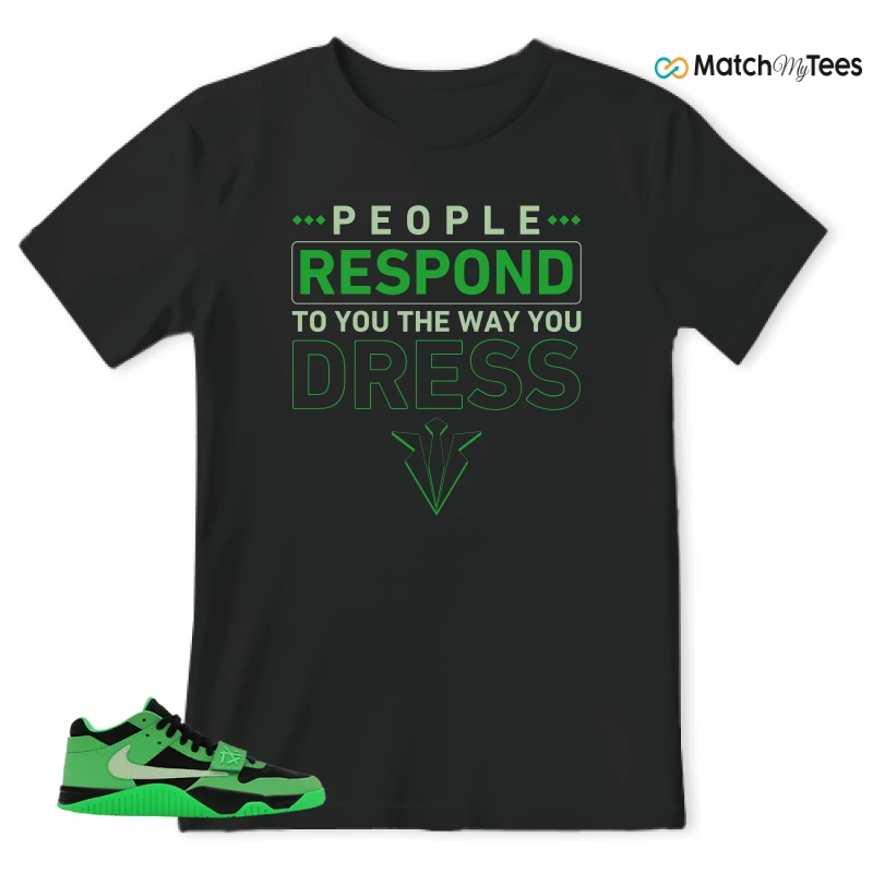 NIKE AIR JORDAN JUMPMAN JACK TR GREEN SPARK SNEAKER Matching Tees t-shirt