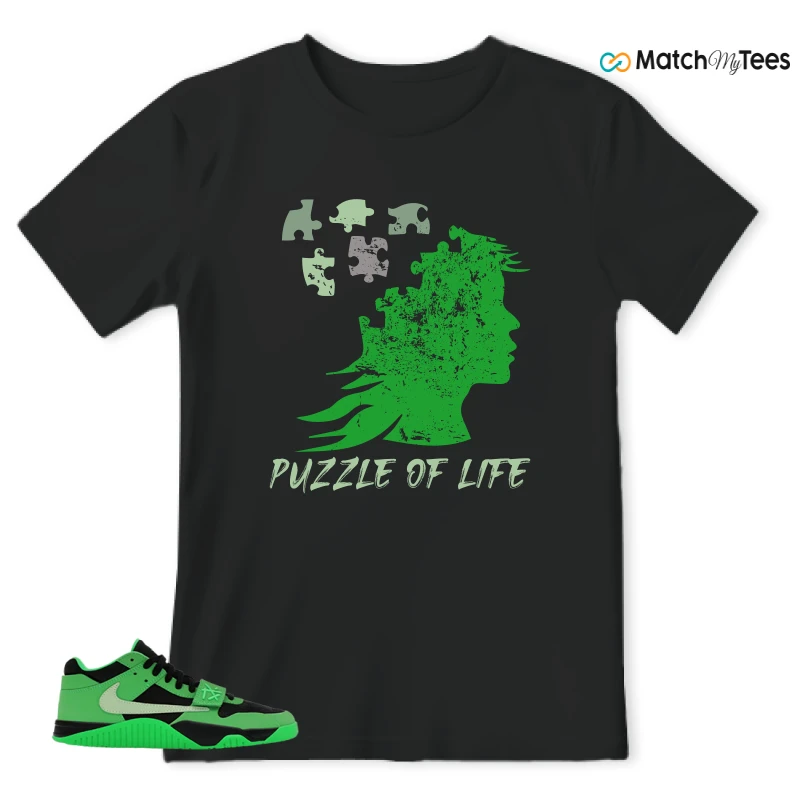NIKE AIR JORDAN JUMPMAN JACK TR GREEN SPARK SNEAKER Matching Tees t-shirt