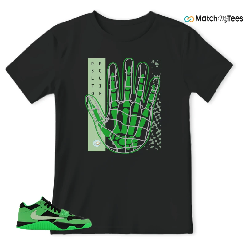 NIKE AIR JORDAN JUMPMAN JACK TR GREEN SPARK SNEAKER Matching Tees t-shirt
